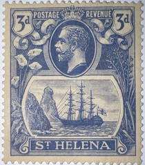 Travelstamps: St. HELENA STAMPS SC# 83, 3d, Mint, Original Gum, Hinged, MOGH.