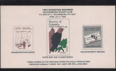 1983 Wilkinsburg Souvenir Sheet, MNH, Full Original Gum, Satirical Philately!!