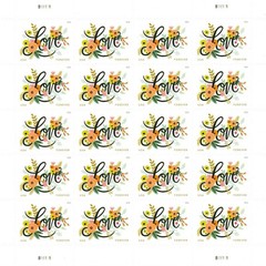 40 FOREVER Stamps “LOVE FLOURISHES” 2 Sheets Panes Wedding 🩷 Invitations