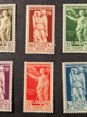 LIBIA LIBYA 1938 Sc# 77-82 Lot of 6 Stamps MINT LIGHTLY HINGED ORIGINAL GUM