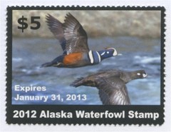 2012 Alaska State Duck Stamp Mint Never Hinged. Original Gum.