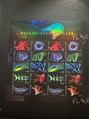 Scott #5264-5273 Bioluminescent Life Pane of 20 Forever Stamps (2017)