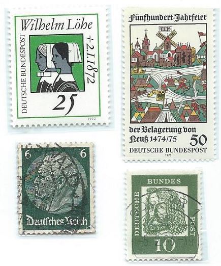 1972 & 1975 Stamps From Germany Mint Un Hingened