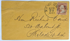 NYC–Ex-Mayor, Hon. Richard Vaux, Philly, PA/Sc.#26/Post-Demonetization:8/30/61