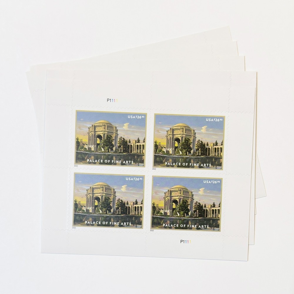 Scott 5667 Palace of Fine Arts $26.95 Pane of 4 MNH 2022 Priority Mail Express