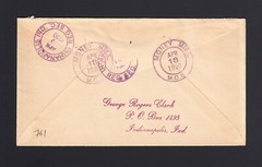 FANCY CANCEL: 1930 Money, MI $ Dollar Signs – Registered