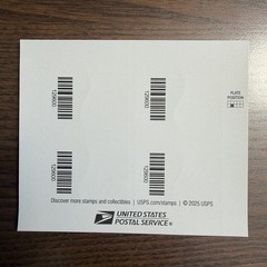 Galaxy Pair Priority Mail Express Stamps – Full Pane of 4 MNH 2026 $33.25