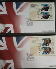 London 2012 Paralympic Games Gold Medal Winners FDC Full Set 34 Mini Sheets