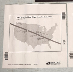 2 BLOCKS Total Eclipse of the Sun USPS Forever Stamps 2017 W/Protective Sleeve Q