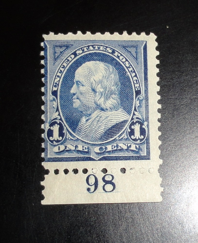 Scott# 247 – Benjamin Franklin – Issued In I894 – MNH – Original Gum w/Plate #