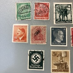 22 (USED/few MLH) Vintage Deutsches Reich/Germany Stamps; 1933- 1945; $1 Ships.