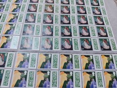 ** 100 × 2nd Second Class Stamps Unfranked Barcoded Genuine With Original Gum **