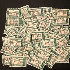 Postage Stamps For Crafting: 1960 4c Patrick Henry Quote; Multi-Color; 50 Pieces