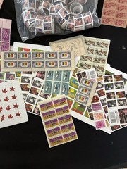 huge lot of US stamps discount postage Face Value FV $600+ xmas flowers sheets