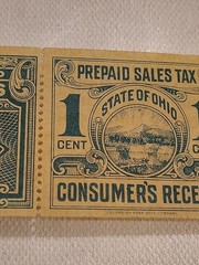 1930’s United States 1 Cent Ohio Vendor’s & Consumer’s Receipt Prepaid Sales Tax