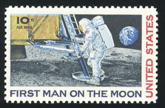 US Airmail – 1969 Moon Landing 10c – SC# C76 Single Mint NH OG