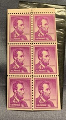 1954 4 cent Lincoln Stamp (purple) Rare