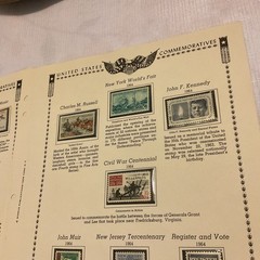 U.S.-(-1964-)-HISTORICAL EVENTS-lot Of 15-Stamps-ON ALBUM PAGE-USED-#30