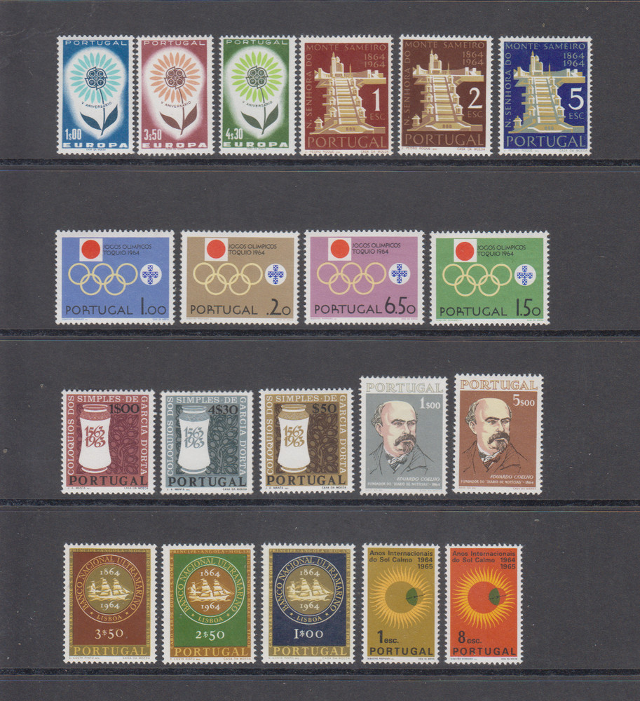 PORTUGAL 1964 COMPLETE YEAR SET MINT NEVER HINGED MNH