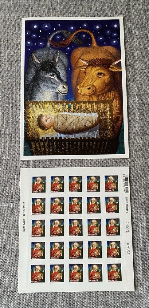 Royal Mail Staff Issue Christmas Card And 25 1st Class Stamps 2011 Mint