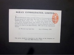 GB Stationery STO KGV 1/2d green embossed ‘Consolidated’ Proxy Postcard H&B CS44