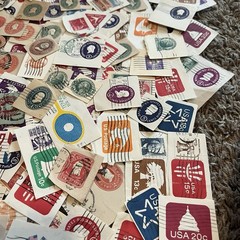 USA SQUARES CUT-OUT LOT! GREAT VINTAGE ASSORTMENT!