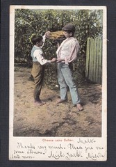 MALTA 1908 1D ‘CHEESECAKE SELLER’ POSTCARD VALLETTA TO SANDY POINT NOVA SCOTIA