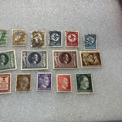 15 USED/HR Deutsches Reich/Germany Hitler Swastika Stamps; 1933- 1945; $1 Ships.