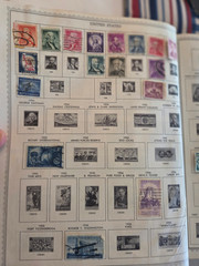 Vintage 1962 Minkus The New World Wide Postage Stamp Album & Stamps (100s)