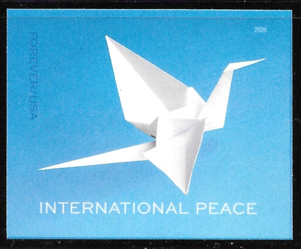 2026 IMPERFORATE (NO DIE-CUT) International Peace Single, MNH
