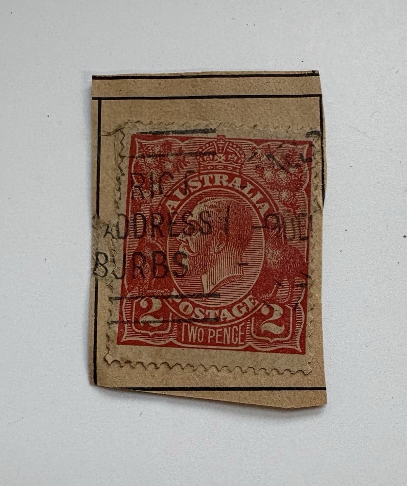 Australia 1931 King Geroge V 2 Pence Scarlet Sc-116 – US Seller Stamp Collecting
