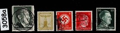Stamps Adolf Hitler & Officials Third Reich Germany 1933-1945 WWII #3058a