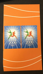 MUH Melbourne 2006 Commonwealth Games Peel and Stick pair Very collectable