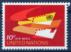 United Nations New York C14 MNH Air Post UN Emblem Envelopes ZAYIX 1024S0373