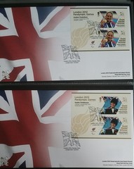 London 2012 Paralympic Games Gold Medal Winners FDC Full Set 34 Mini Sheets