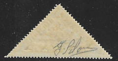 Liberia 1944-5, 30c on 1c airplane triangle, 4 “X”s UPRIGHT, mint $$$ #C46A