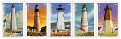 USPS Unused Stamps Sheet of 20 2013 ~ New England Coastal Lighthouses #4791-4795