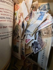 100 RANDOM STAMPS INCL. 1 COVER/POSTCARD – Vintage Worldwide Estate Mix – $3.95