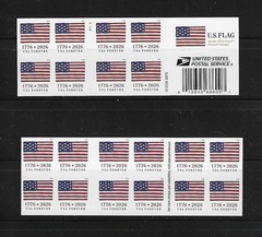 US 2026 Flag Forever Stamp APU Booklet