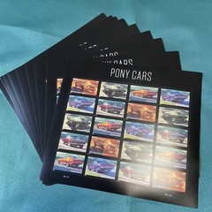 2022 USPS Pony Cars First Class Stamps – SC#5715-5719 MNH – 100 PCS IN TOTAL