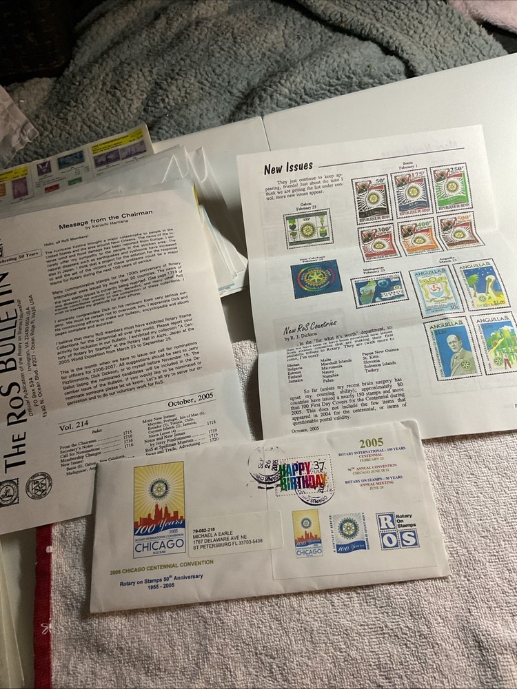 U.S.-2005 -Rotary International-100 Years- Cover – FDI & THE ROS BULLETIN- #33