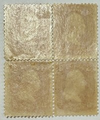 US #65 1861 3c bright rose Washington perf 12 MLH Block of 4, O.G.; $700 SCV