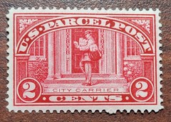 US Scott# Q2 2c Carmine Parcel Post OG Mint H MH VF Very Fine Stamp