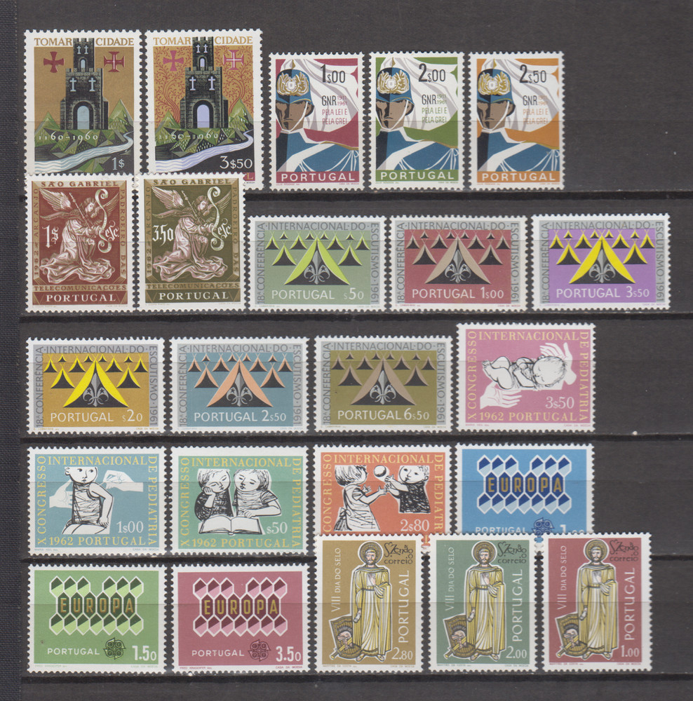 PORTUGAL 1962 COMPLETE YEAR SET MINT NEVER HINGED MNH