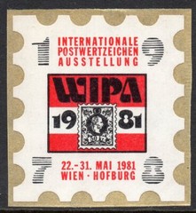 CINDERELLA: 1981 WIPA LABEL, PEEL AND STICK… .