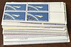 RHstamps 50 DIFFERENT 4 CENT MOSTLY COMMEM U.S. PLATE BLOCKS MINT NOT HINGED MNH