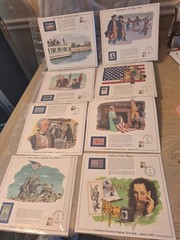Mint- 16 United States Postal Service Historical Events cards 1983-84 w/stamps