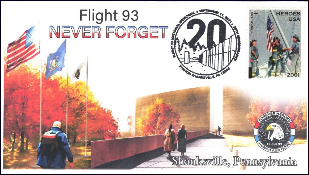21-267, 2021, Flight 93, Event Cover, Pictorial Postmark, Shanksville PA, 9-11,
