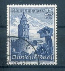 DR-3 Reich 682 Flower Gentian Postcard Envelope 1933-1945 Cancelled