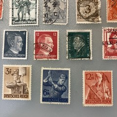 22 (USED/few MLH) Vintage Deutsches Reich/Germany Stamps; 1933- 1945; $1 Ships.